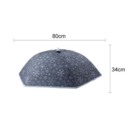 Snowflake Pattern Insulation Rice Cover Restaurant Anti-mosquito & Insect-proof Household Dish Cover-garmade.com