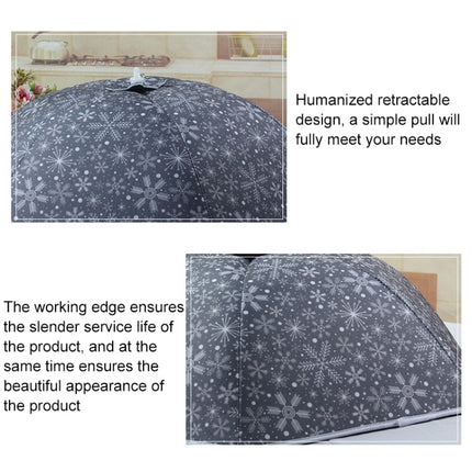 Snowflake Pattern Insulation Rice Cover Restaurant Anti-mosquito & Insect-proof Household Dish Cover-garmade.com
