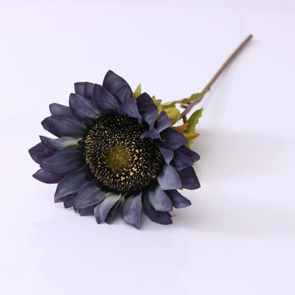 5 PCS Retro Sunflower Sunflower Simulation Sunflower Bouquet Wedding Bride Holding Fake Flowers(Blue)-garmade.com