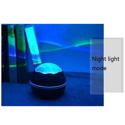 Small Ball USB Rotating Starry Sky Ocean Projector Night Light(White)-garmade.com