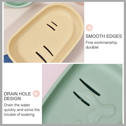 3 PCS Creative Cute Drain Double-layer Household Toilet Soap Box with Lid Soap Holder(Green)-garmade.com