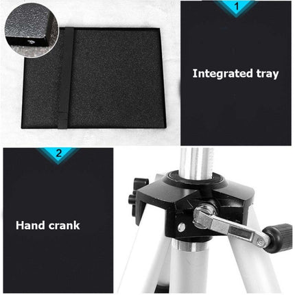 ET-650 Aluminum Alloy Projector Bracket With Tray Stretchable Projector Tripod-garmade.com