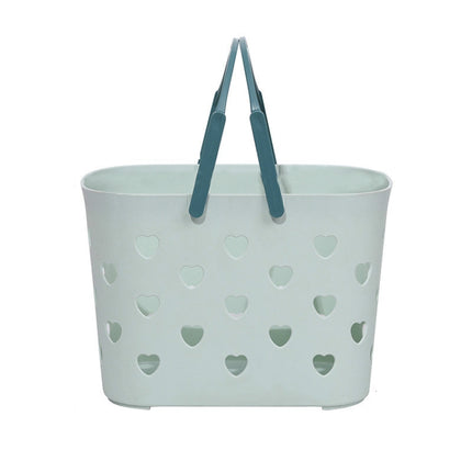 6 PCS Portable Bathroom Bath Basket Wash Basket Toilet Storage Basket(Green)-garmade.com