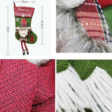 Christmas Decorations Christmas Socks Christmas Tree Pendant Children Gift Candy Bag(Senior)-garmade.com