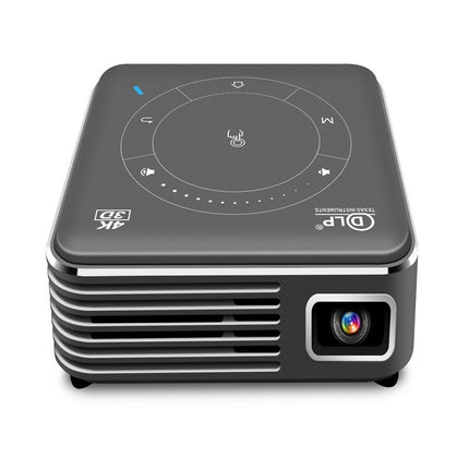 P11 854x480 DLP Mini Smart Projector With Infrared Remote Control, Android 9.0, 2GB+16GB, Support 2.4G/5G WiFi, Bluetooth, TF Card(Silver Gray)-garmade.com