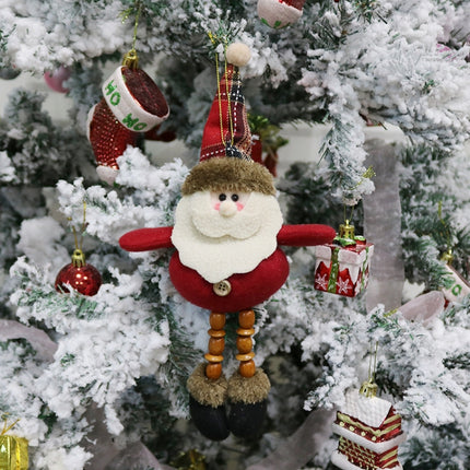 Christmas Decorations Gift Small Pendant Plush Doll Christmas Tree Pendant Supplies, Size: A(Senior)-garmade.com