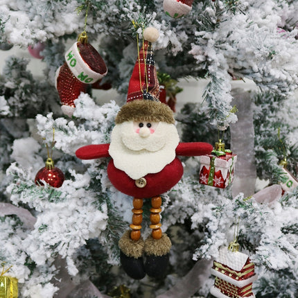 Christmas Decorations Gift Small Pendant Plush Doll Christmas Tree Pendant Supplies, Size: A(Elk)-garmade.com