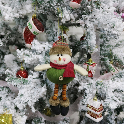 Christmas Decorations Gift Small Pendant Plush Doll Christmas Tree Pendant Supplies, Size: B(Elk)-garmade.com