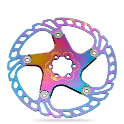 IIIPRO Floating Disc Road Mountain Bike Six Nail Disc Brake Disc, Size:203mm(Colorful)-garmade.com