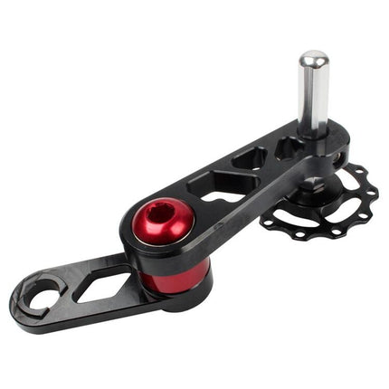 Litepro Folding Bike Guide Wheel LP Oval Chainring Chain Zipper Rear Derailleur Chain(Black)-garmade.com