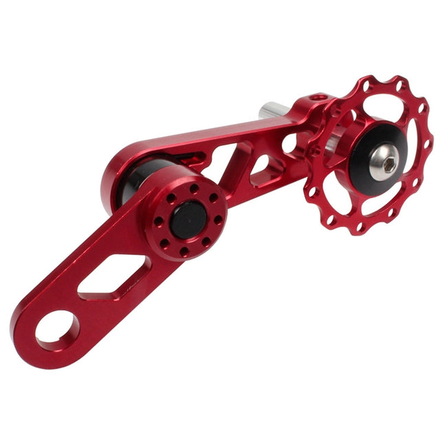 Litepro Folding Bike Guide Wheel LP Oval Chainring Chain Zipper Rear Derailleur Chain(Red)-garmade.com