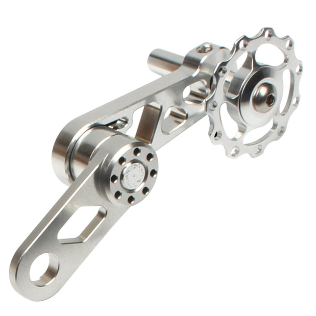 Litepro Folding Bike Guide Wheel LP Oval Chainring Chain Zipper Rear Derailleur Chain(Silver)-garmade.com