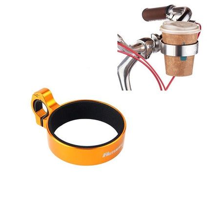 Cycling Bicycle Coffee Cup Holder Milk Tea Cup Holder Aluminum Alloy Bottle Holder(Yellow)-garmade.com