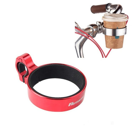 Cycling Bicycle Coffee Cup Holder Milk Tea Cup Holder Aluminum Alloy Bottle Holder(Red)-garmade.com