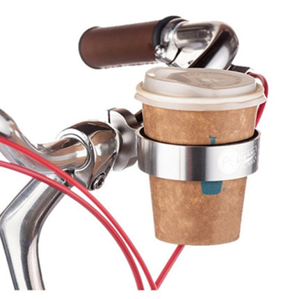 Cycling Bicycle Coffee Cup Holder Milk Tea Cup Holder Aluminum Alloy Bottle Holder(Blue)-garmade.com