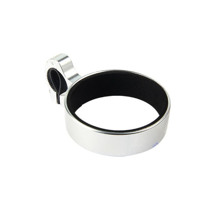 Cycling Bicycle Coffee Cup Holder Milk Tea Cup Holder Aluminum Alloy Bottle Holder(Silver)-garmade.com