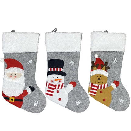 Christmas Decorations Gift Bags Ornaments Holiday Dress Up Christmas Socks(Snowman)-garmade.com