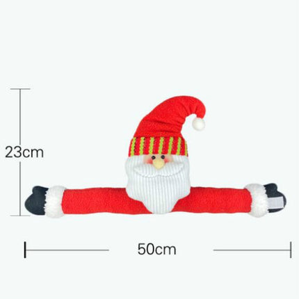 Christmas Creative Curtain Buckle Cartoon Doll Decoration Hotel Restaurant Decoration Doll Buckle Window Pendant(Snowman)-garmade.com