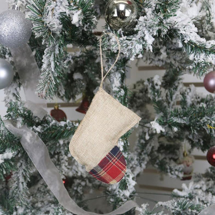 Christmas Decoration Christmas Pendant Supplies Gift Socks Ornaments(B Sock)-garmade.com