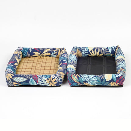 Summer Pet Non-removable Side Dog Mat Pet Bed, Specification: XL 83X66X8cm(Watermelon Green)-garmade.com