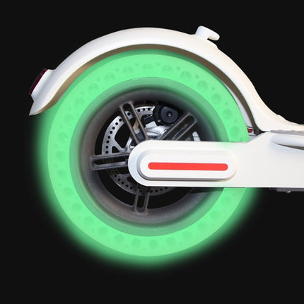 M0137 For Xiaomi Mijia M365 Electric Scooter Accessories 8.5 inch Shock-absorbing Pattern Honeycomb Solid Tire Fluorescent Tire(Fluorescent Green)-garmade.com