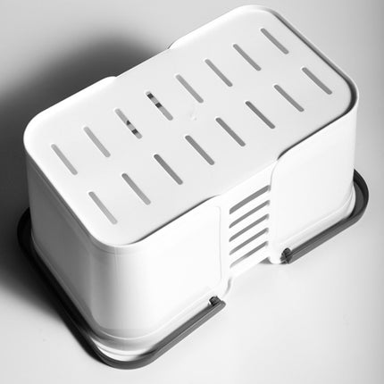 3 PCS Portable Bath Basket Toiletries Storage Box(Gray)-garmade.com