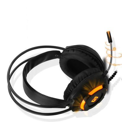 Ajazz AX120 7.1-channel Computer Head-mounted Gaming Headset Listening and Distinguishing Position Super Bass with Microphone(Black)-garmade.com