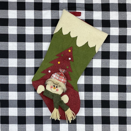 Christmas Decorations Christmas Socks Gift Bags Christmas Gifts Pendants(Snowman)-garmade.com