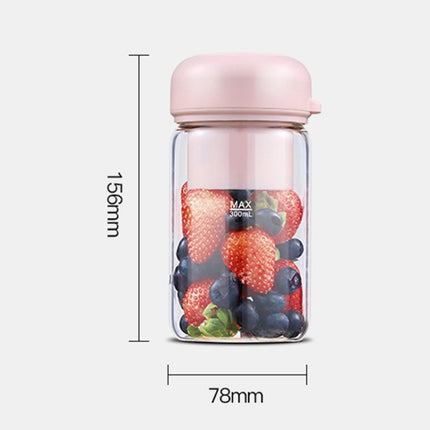 LL-GZ19 Juicer Rechargeable Household Mini Juice Cup Portable Student Dormitory Small Electric Juice Cup(White)-garmade.com