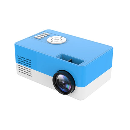 S261/J16 Home Mini HD 1080P Portable LED Projector, Support TF Card / AV / U Disk, Plug Specification:US Plug(Blue White)-garmade.com