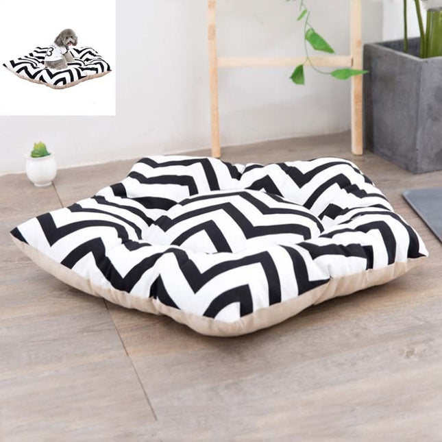 Pet Tent Sleeping Mat Dog Bed, Specification: Small 40cm(Black Stripes)-garmade.com