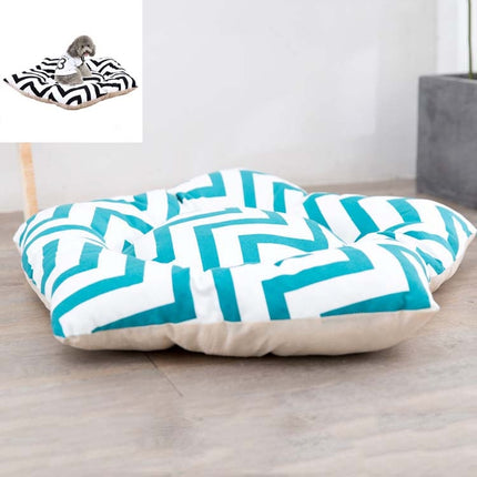 Pet Tent Sleeping Mat Dog Bed, Specification: Small 40cm(Green Stripes)-garmade.com