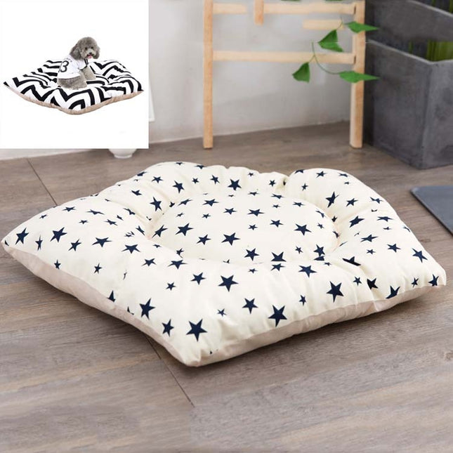 Pet Tent Sleeping Mat Dog Bed, Specification: Medium 45cm(Beige Star)-garmade.com