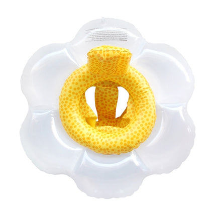 Children Sun Flower Seat Ring Swimming Ring Baby Inflatable Lifebuoy with Pillow-garmade.com