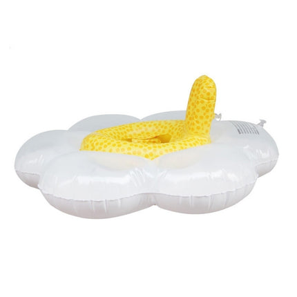 Children Sun Flower Seat Ring Swimming Ring Baby Inflatable Lifebuoy with Pillow-garmade.com