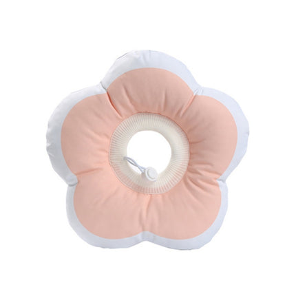 Cute Flower Shaped Pet Anti-licking Collar, Specification: S(Pink)-garmade.com