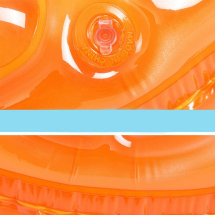 10 PCS Cartoon Pattern Double Airbag Thickened Inflatable Swimming Ring Crystal Swimming Ring, Size:70 cm(Orange)-garmade.com