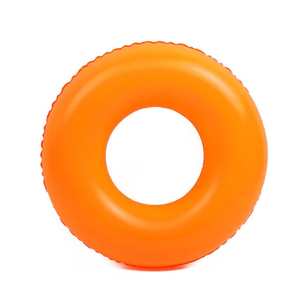 10 PCS Cartoon Pattern Double Airbag Thickened Inflatable Swimming Ring Crystal Swimming Ring, Size:80 cm(Orange)-garmade.com