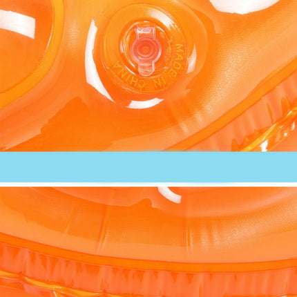 10 PCS Cartoon Pattern Double Airbag Thickened Inflatable Swimming Ring Crystal Swimming Ring, Size:80 cm(Orange)-garmade.com