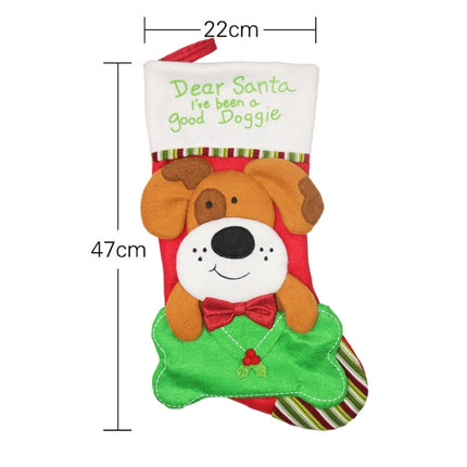 Christmas Ornaments Dog Cat Envelope Socks Christmas Tree Decorations Gift Bag(Cat)-garmade.com