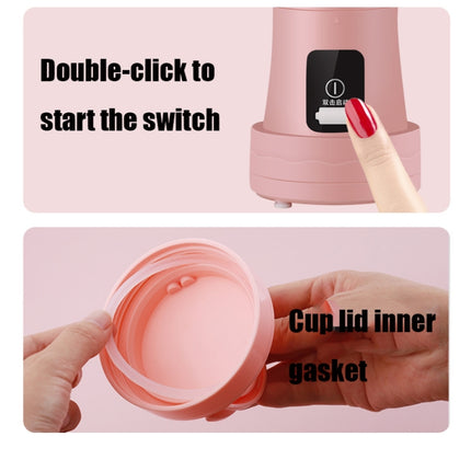 Folding Mini Juicer Household Multifunctional Portable Telescopic USB Charging Juicer Cup(Pink)-garmade.com