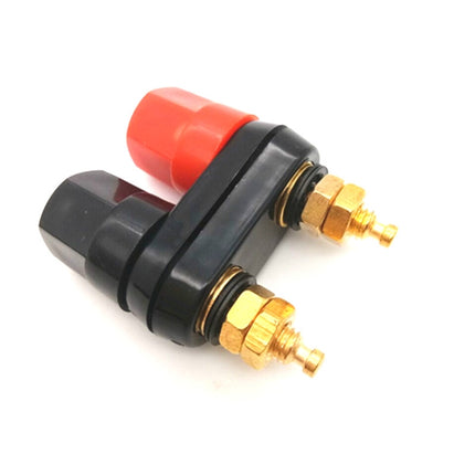 10 PCS One-piece Speaker Two-position Hexagonal Power Amplifier Terminal Red and Black Power Hexagonal Dual-connection Terminal-garmade.com