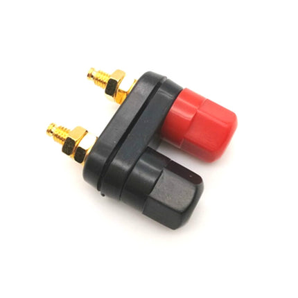 10 PCS One-piece Speaker Two-position Hexagonal Power Amplifier Terminal Red and Black Power Hexagonal Dual-connection Terminal-garmade.com