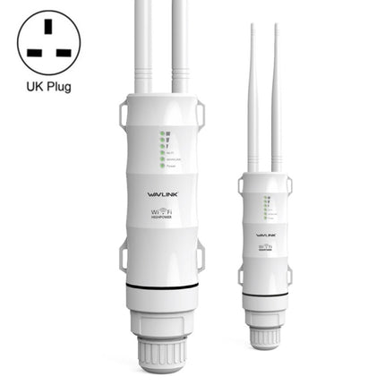WAVLINK AC600 AP 2.4G/5G Dual Frequency Outdoor High Power Repeater, Pulg Type:UK Plug-garmade.com