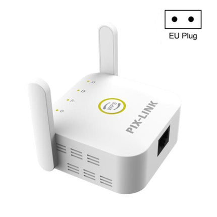 PIX-LINK WR22 300Mbps Wifi Wireless Signal Amplification Enhancement Extender, Plug Type:EU Plug(White)-garmade.com