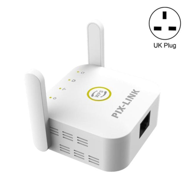 PIX-LINK WR22 300Mbps Wifi Wireless Signal Amplification Enhancement Extender, Plug Type:UK Plug(White)-garmade.com