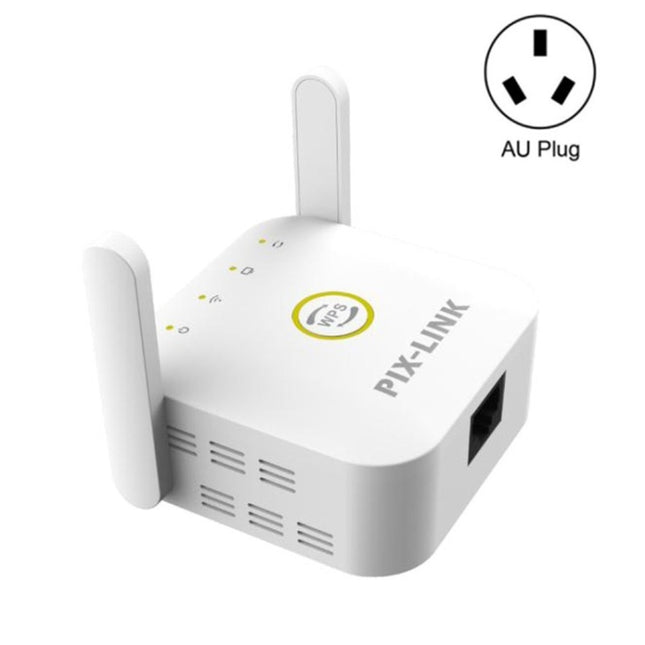 PIX-LINK WR22 300Mbps Wifi Wireless Signal Amplification Enhancement Extender, Plug Type:AU Plug(White)-garmade.com