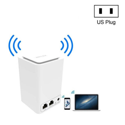 PIXLINK WR11 300Mbps Home WiFi Wireless Signal Relay Amplifier Booster, Plug Type:US Plug-garmade.com