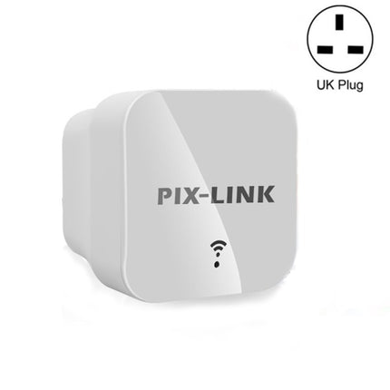 PIXLINK WR12 300Mbps WIFI Signal Amplification Enhanced Repeater, Plug Type:UK Plug-garmade.com