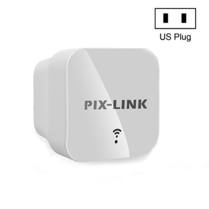 PIXLINK WR12 300Mbps WIFI Signal Amplification Enhanced Repeater, Plug Type:US Plug-garmade.com